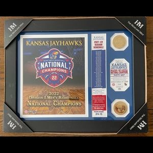 Highland Mint 2022 Kansas Jayhawks National Championship plaque